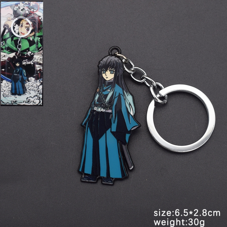 Demon Slayer Kimets Anime peripheral metal keychain pendant