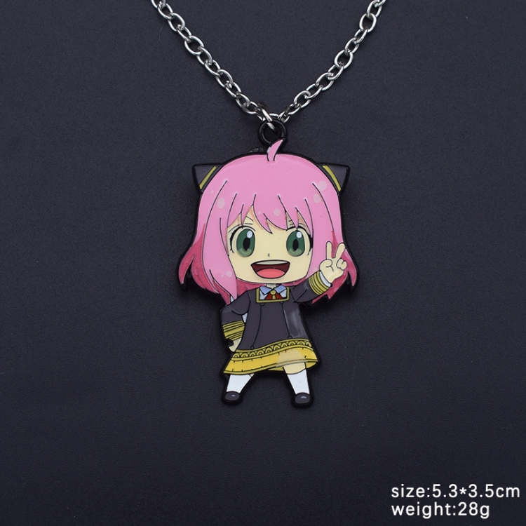 SPY×FAMILY Anime Cartoon Metal Necklace Pendant Ornament