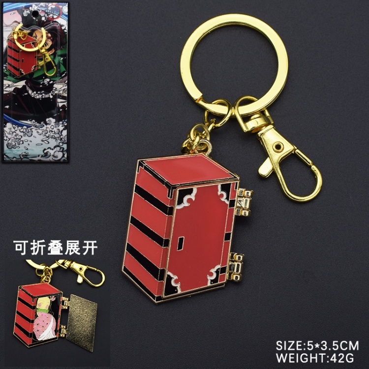  Demon Slayer Kimets Anime peripheral metal keychain pendant