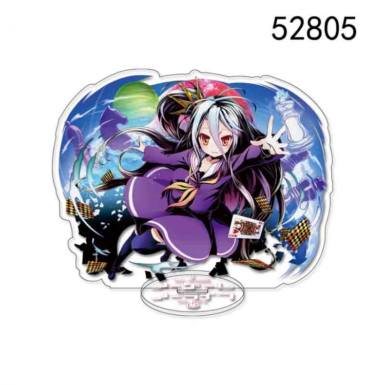 NO GAME NO LIFE Anime characters acrylic Standing Plates Keychain 15cm 52805