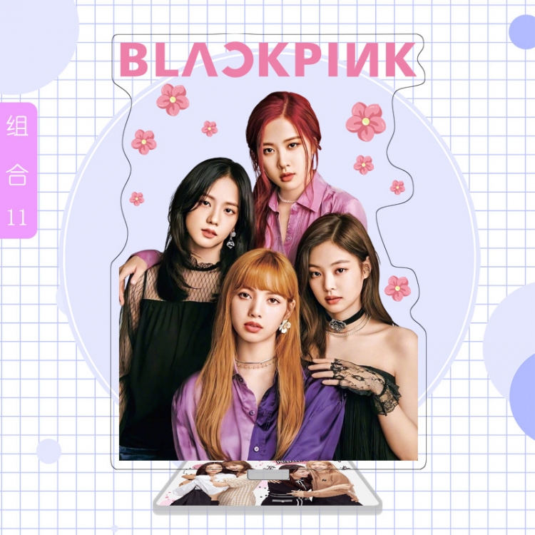BLACK PINK star character acrylic Standing Plates Keychain 16cm
