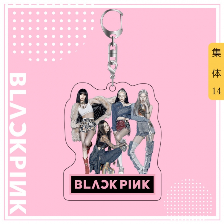 BLACK PINK acrylic pendant bag charm keychain price for 5 pcs