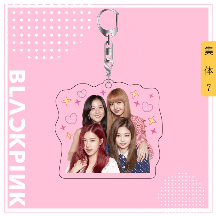 BLACK PINK acrylic pendant bag charm keychain price for 5 pcs