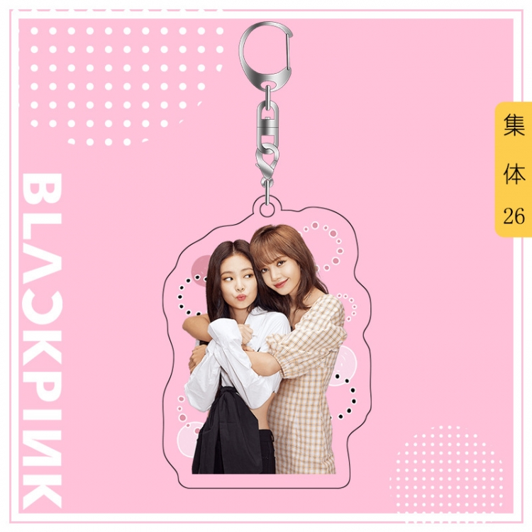 BLACK PINK acrylic pendant bag charm keychain price for 5 pcs