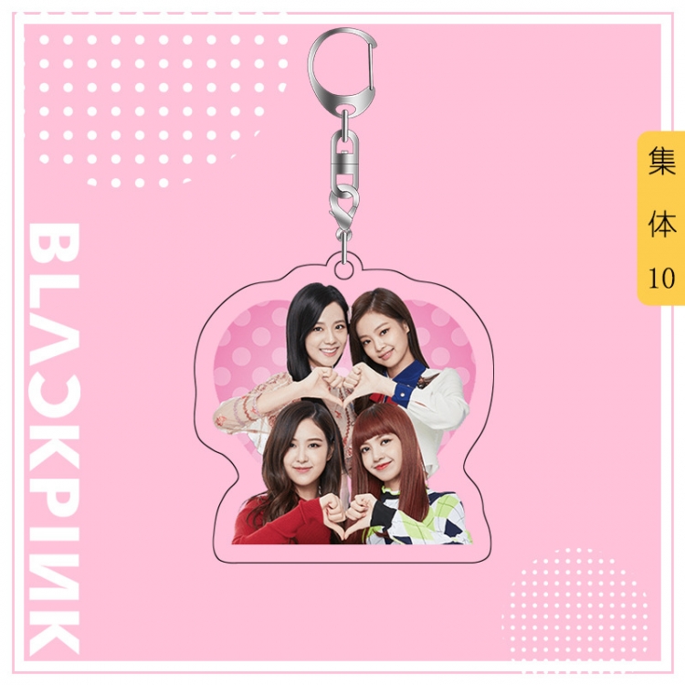 BLACK PINK acrylic pendant bag charm keychain price for 5 pcs