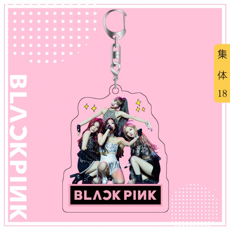 BLACK PINK acrylic pendant bag charm keychain price for 5 pcs