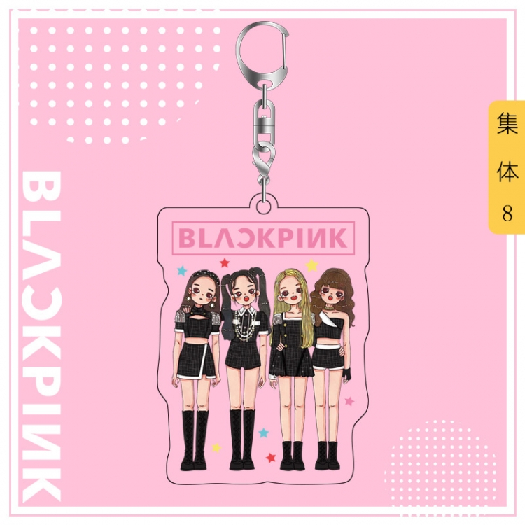 BLACK PINK acrylic pendant bag charm keychain price for 5 pcs