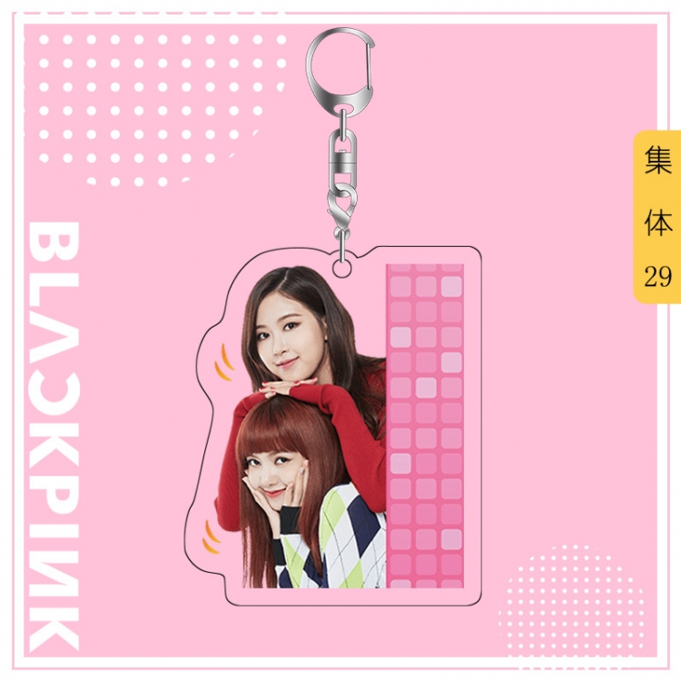 BLACK PINK acrylic pendant bag charm keychain price for 5 pcs