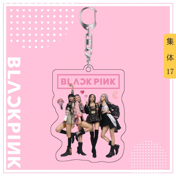 BLACK PINK acrylic pendant bag charm keychain price for 5 pcs