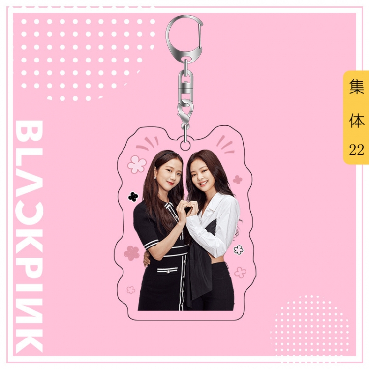 BLACK PINK acrylic pendant bag charm keychain price for 5 pcs