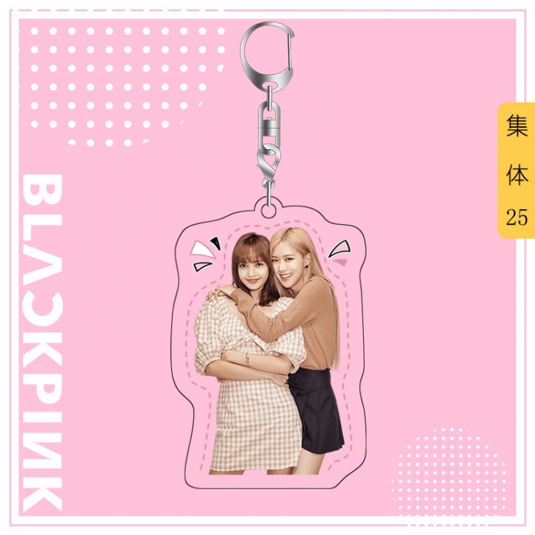 BLACK PINK acrylic pendant bag charm keychain price for 5 pcs