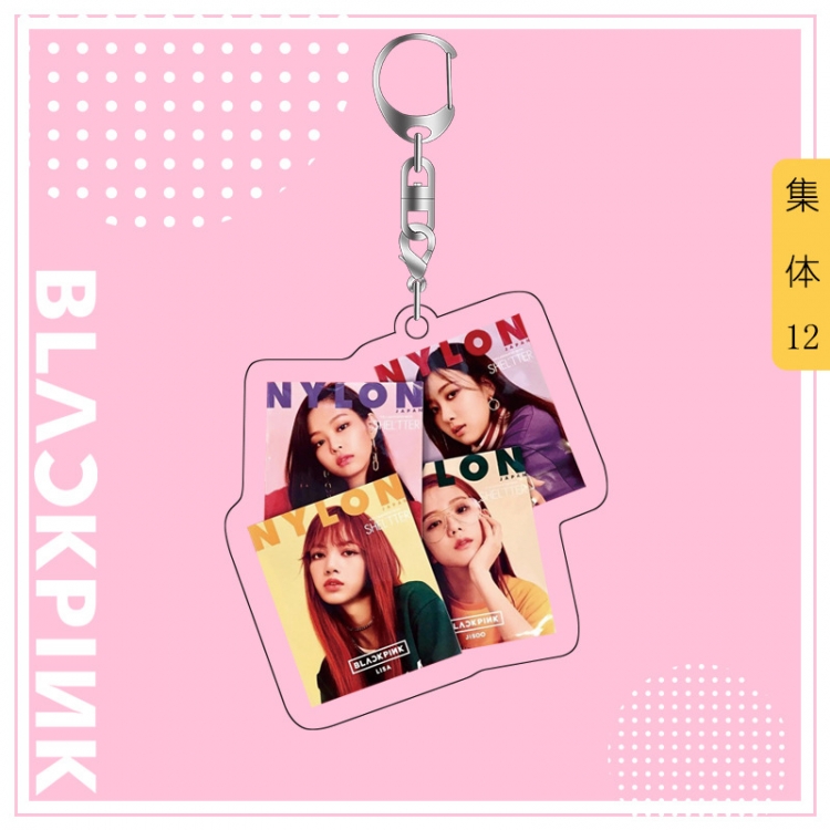 BLACK PINK acrylic pendant bag charm keychain price for 5 pcs