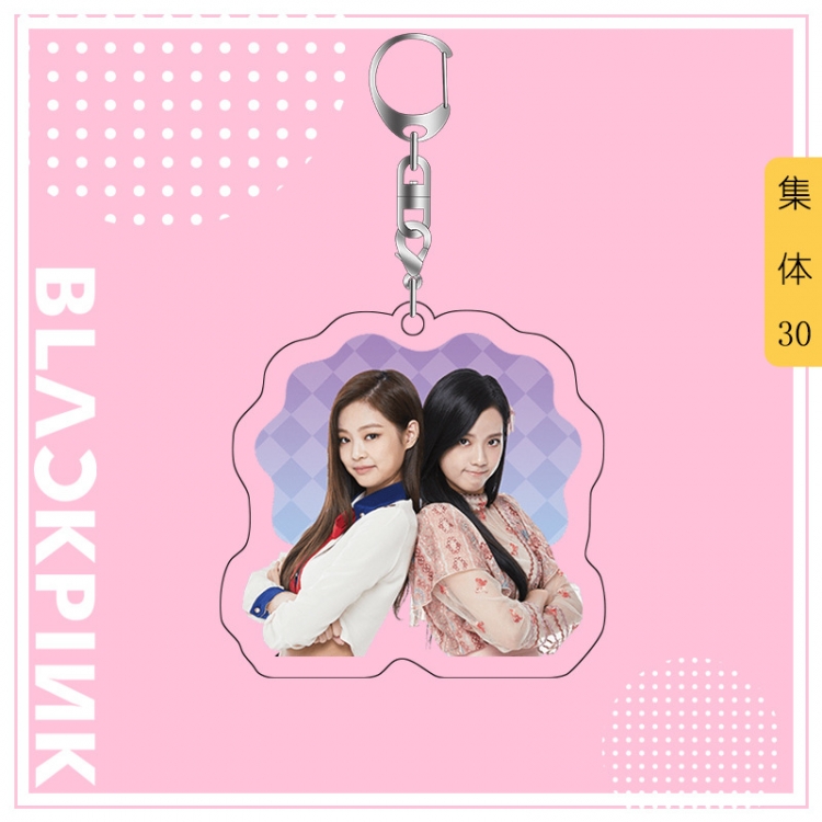 BLACK PINK acrylic pendant bag charm keychain price for 5 pcs