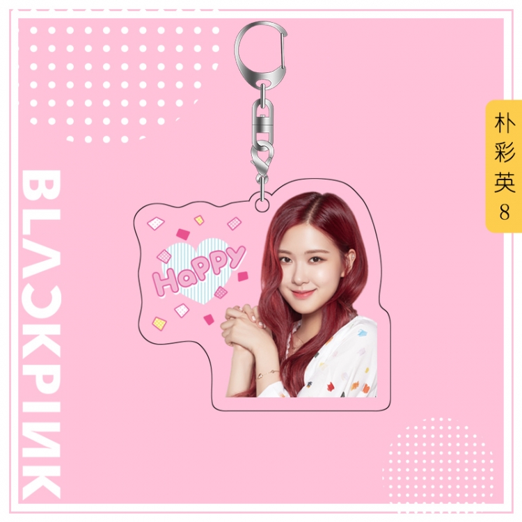 BLACK PINK acrylic pendant bag charm keychain price for 5 pcs