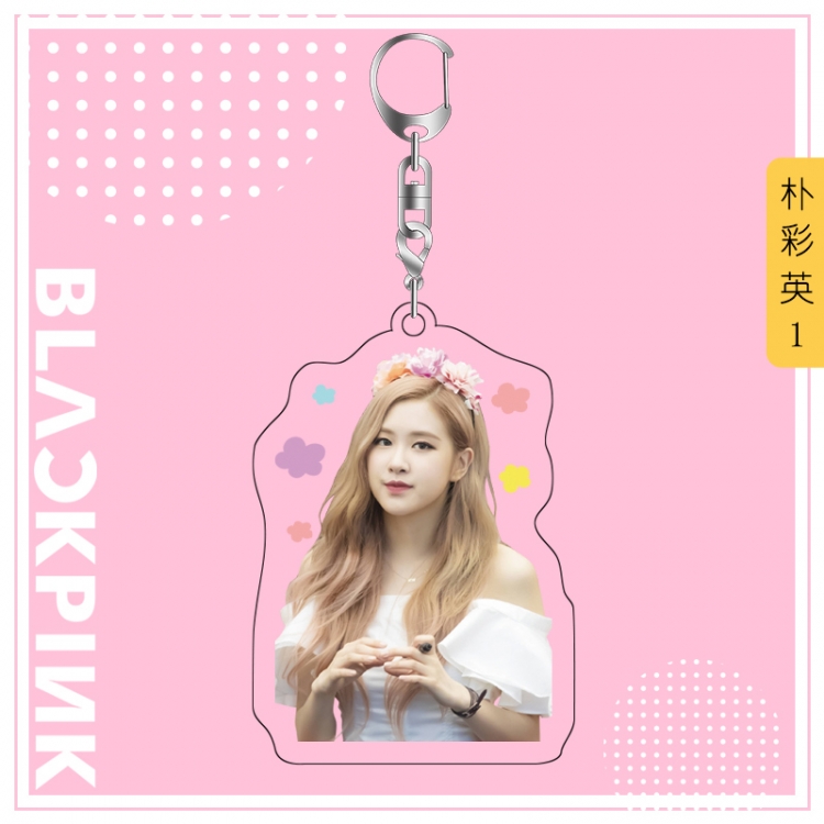 BLACK PINK acrylic pendant bag charm keychain price for 5 pcs