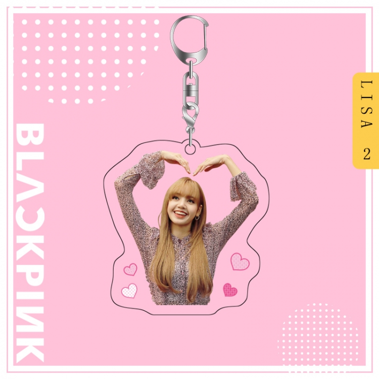 BLACK PINK acrylic pendant bag charm keychain price for 5 pcs