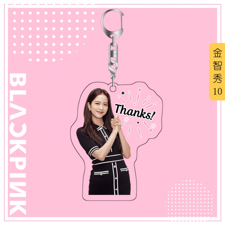 BLACK PINK acrylic pendant bag charm keychain price for 5 pcs