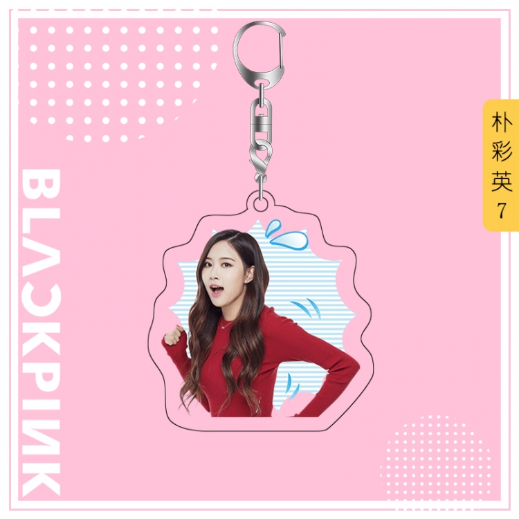 BLACK PINK acrylic pendant bag charm keychain price for 5 pcs