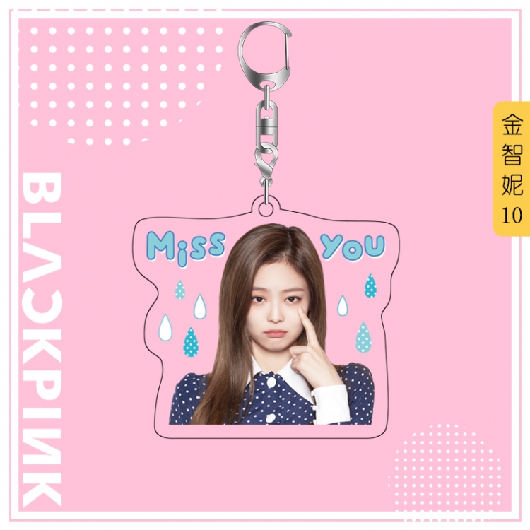 BLACK PINK acrylic pendant bag charm keychain price for 5 pcs