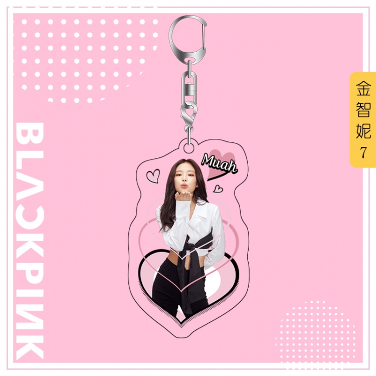 BLACK PINK acrylic pendant bag charm keychain price for 5 pcs