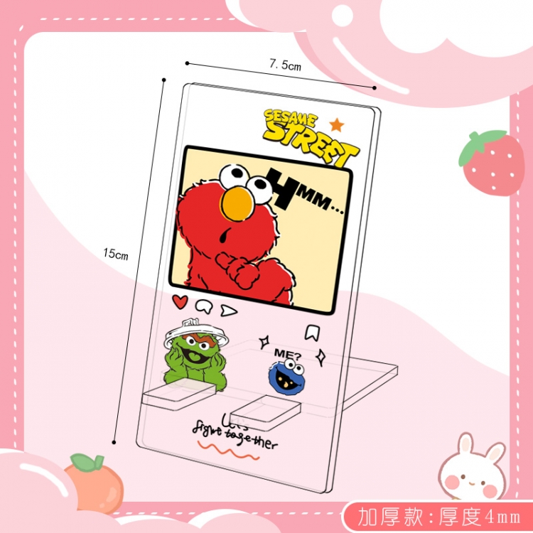 SesameStreet Cartoon Double Sided Acrylic Thickened Mobile Phone Holder 15X7.5CM price for 5 pcs