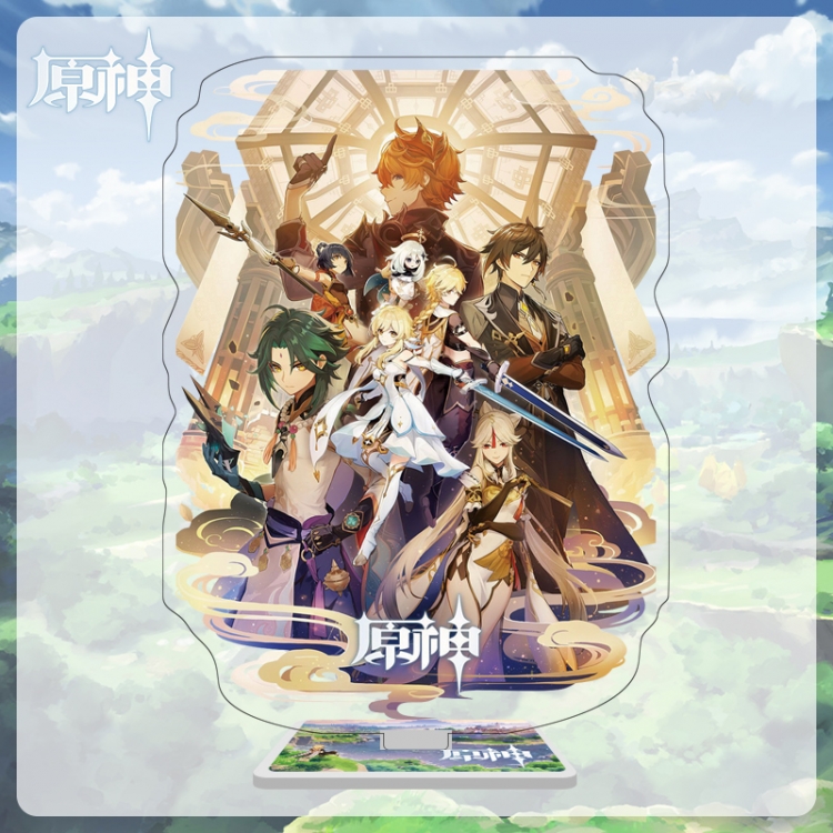 Genshin Impact game characters acrylic Standing Plates Keychain 16cm