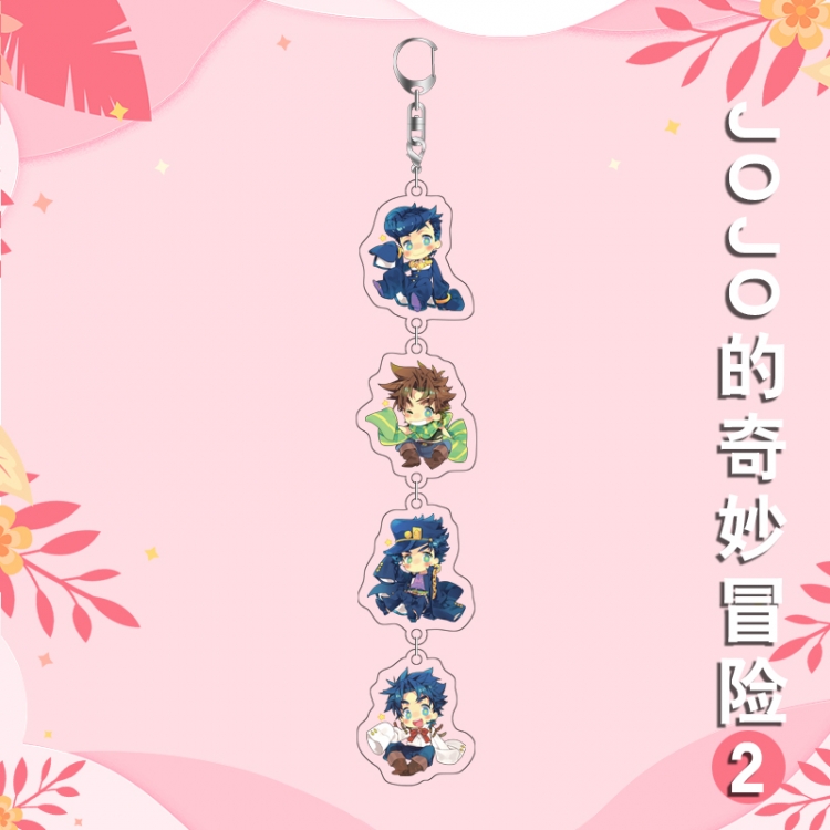 JoJos Bizarre Adventure Anime Peripheral Pendant Acrylic Keychain Ornament 16cm price for 5 pcs