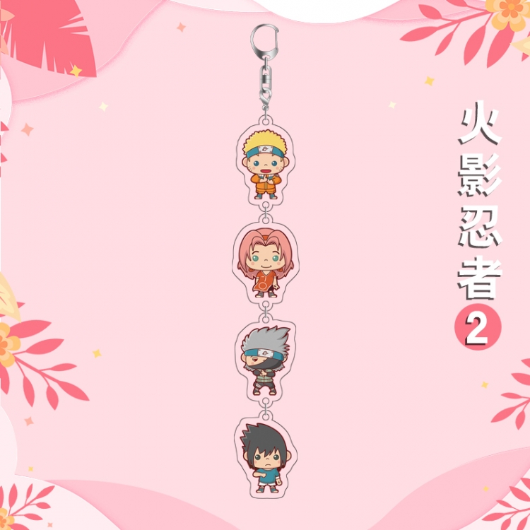 Naruto Anime Peripheral Pendant Acrylic Keychain Ornament 16cm price for 5 pcs