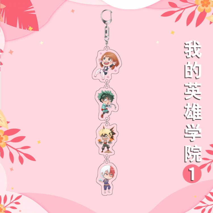 My Hero Academia Anime Peripheral Pendant Acrylic Keychain Ornament 16cm price for 5 pcs