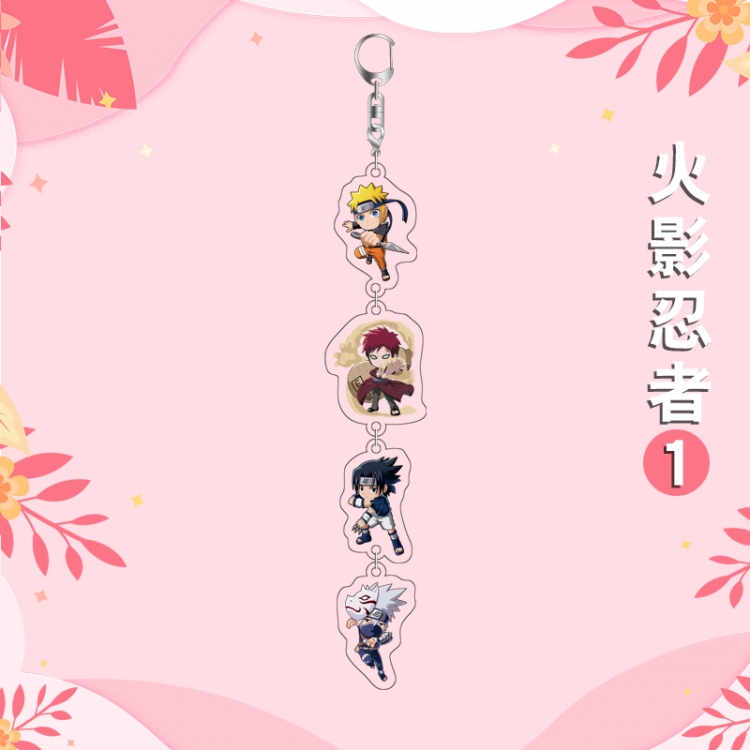 Naruto Anime Peripheral Pendant Acrylic Keychain Ornament 16cm price for 5 pcs