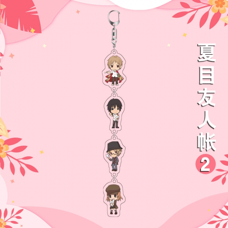 Natsume_Yuujintyou Anime Peripheral Pendant Acrylic Keychain Ornament 16cm price for 5 pcs