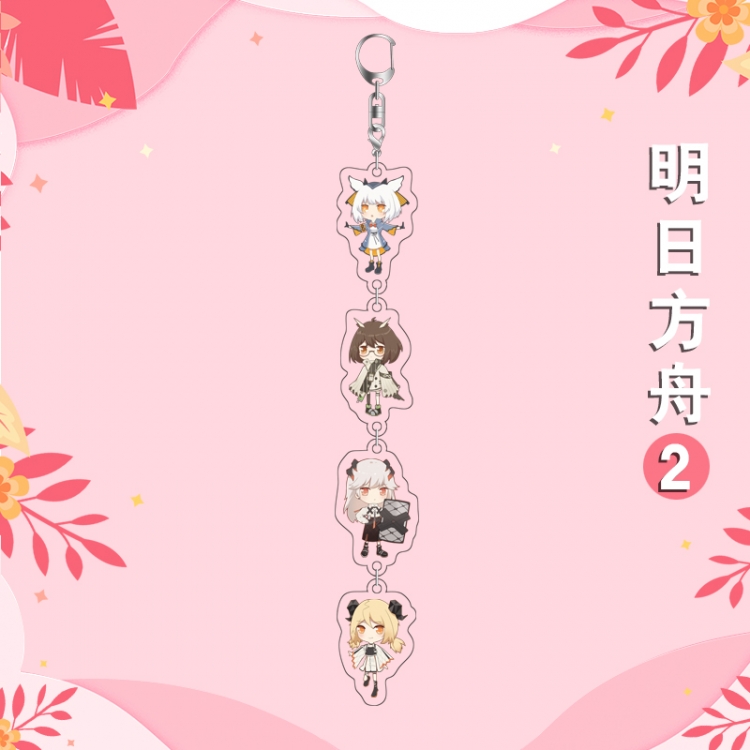 Arknights Anime Peripheral Pendant Acrylic Keychain Ornament 16cm price for 5 pcs