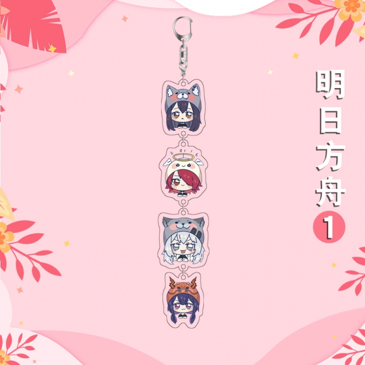 Arknights Anime Peripheral Pendant Acrylic Keychain Ornament 16cm price for 5 pcs