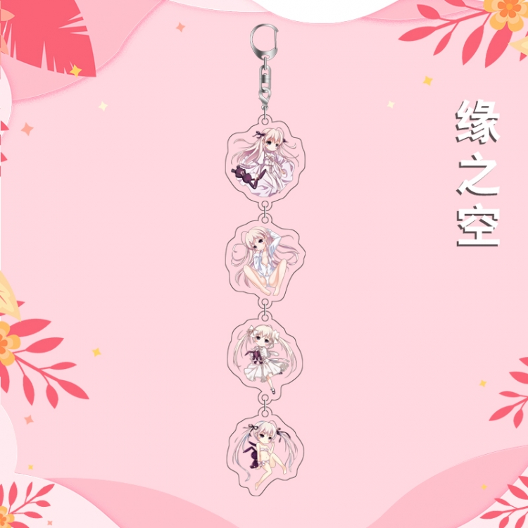 Yosuga no Sora Anime Peripheral Pendant Acrylic Keychain Ornament 16cm price for 5 pcs