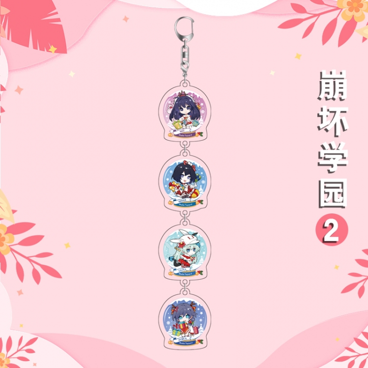 Collapse Anime Peripheral Pendant Acrylic Keychain Ornament 16cm price for 5 pcs