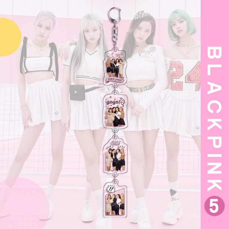 BLACK PINK  star character Pendant Acrylic Keychain Ornament 16cm price for 5 pcs