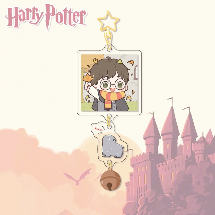 Harry Potter Colorful Bell Pendant Keychain Acrylic Pendant price for 5 pcs