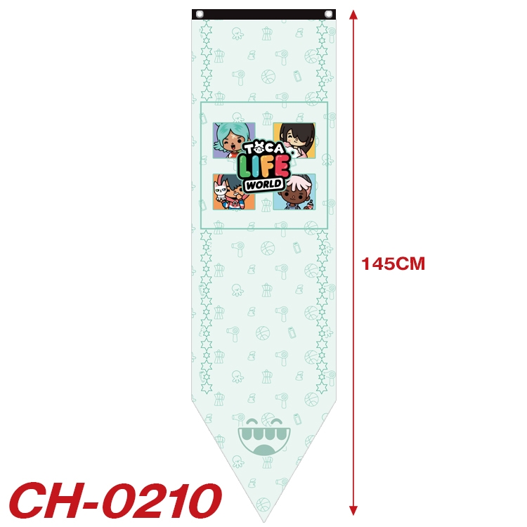 toca life world Anime Peripheral Full Color Printing Banner 40x145CM CH-0210