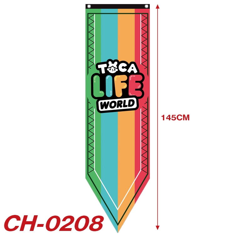 toca life world Anime Peripheral Full Color Printing Banner 40x145CM CH-0208