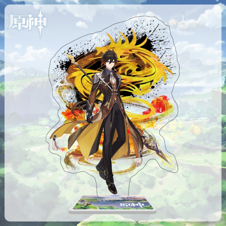 Genshin Impact game characters acrylic Standing Plates Keychain 16cm