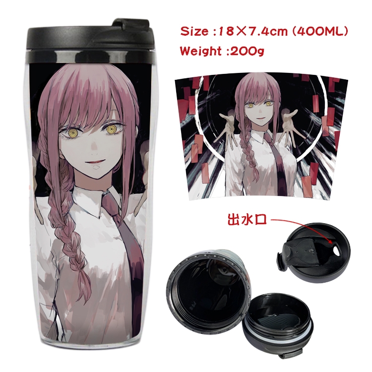 chainsaw man Anime Starbucks Leakproof Insulated Cup 18X7.4CM 400ML