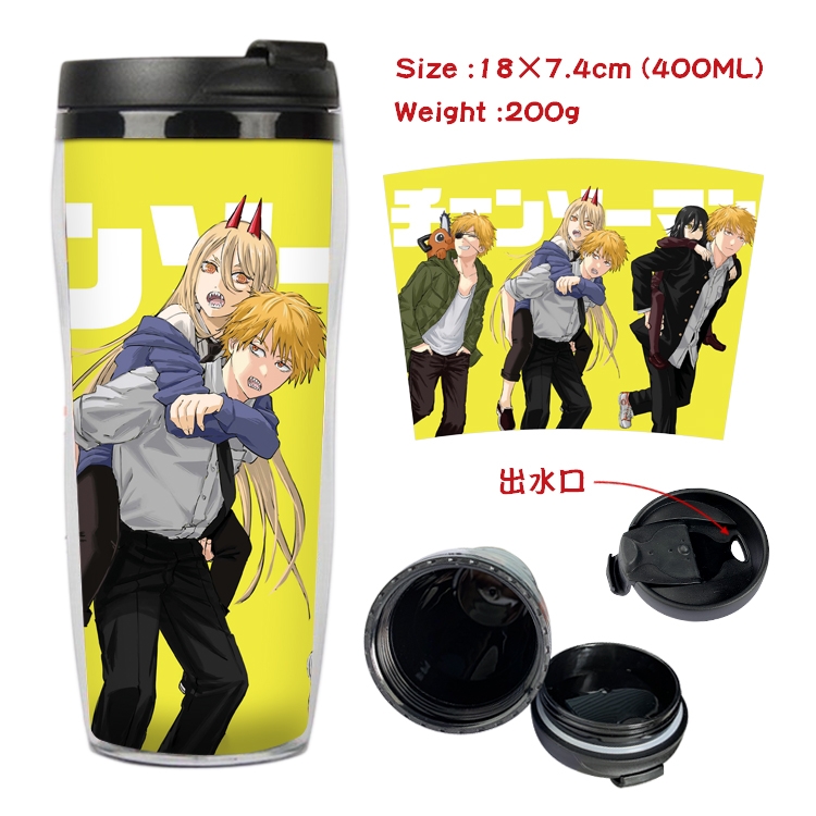 chainsaw man Anime Starbucks Leakproof Insulated Cup 18X7.4CM 400ML