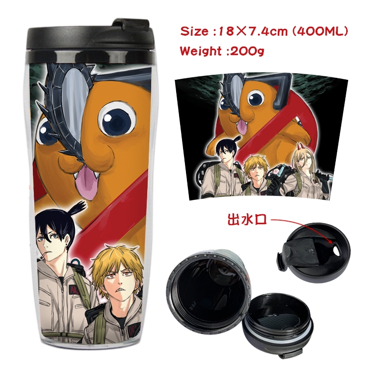 chainsaw man Anime Starbucks Leakproof Insulated Cup 18X7.4CM 400ML