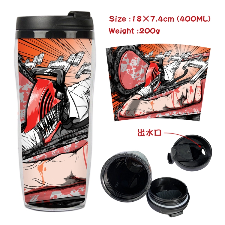 chainsaw man Anime Starbucks Leakproof Insulated Cup 18X7.4CM 400ML