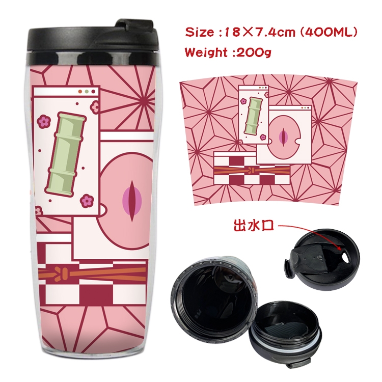 Demon Slayer Kimets Anime Starbucks Leakproof Insulated Cup 18X7.4CM 400ML