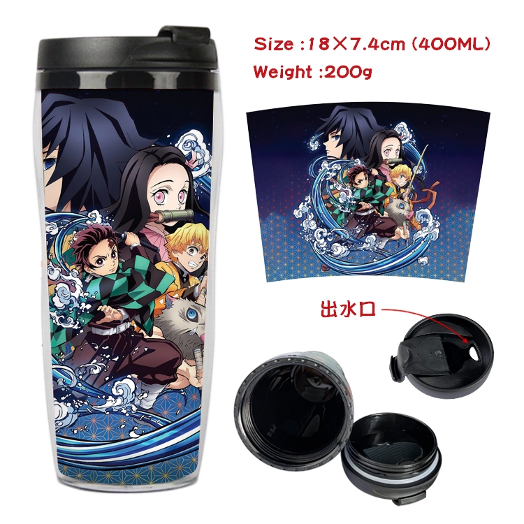 Demon Slayer Kimets Anime Starbucks Leakproof Insulated Cup 18X7.4CM 400ML