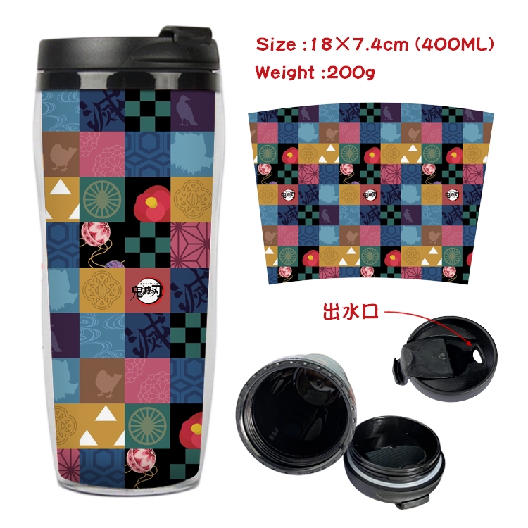 Demon Slayer Kimets Anime Starbucks Leakproof Insulated Cup 18X7.4CM 400ML