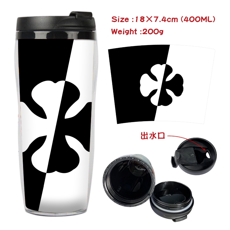 Black Clover Anime Starbucks Leakproof Insulated Cup 18X7.4CM 400ML