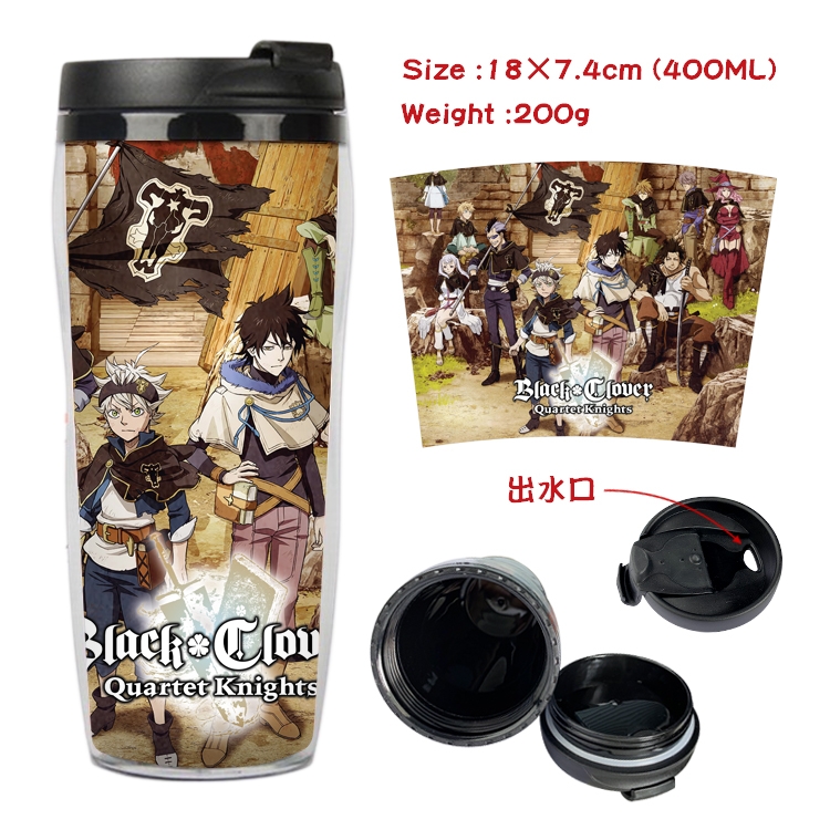 Black Clover Anime Starbucks Leakproof Insulated Cup 18X7.4CM 400ML