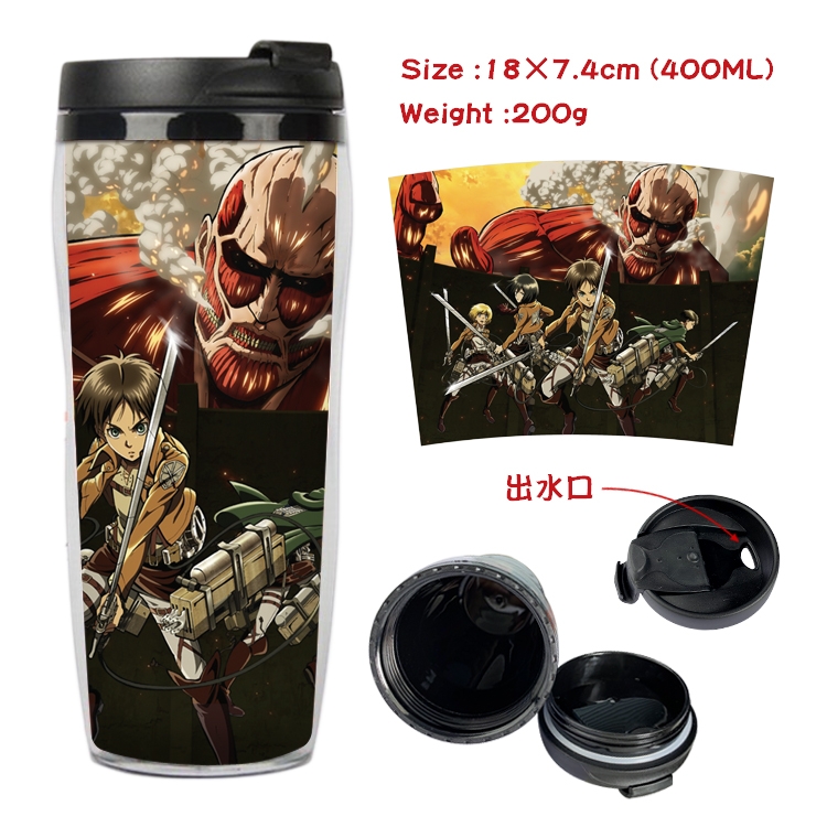 Shingeki no Kyojin Anime Starbucks Leakproof Insulated Cup 18X7.4CM 400ML